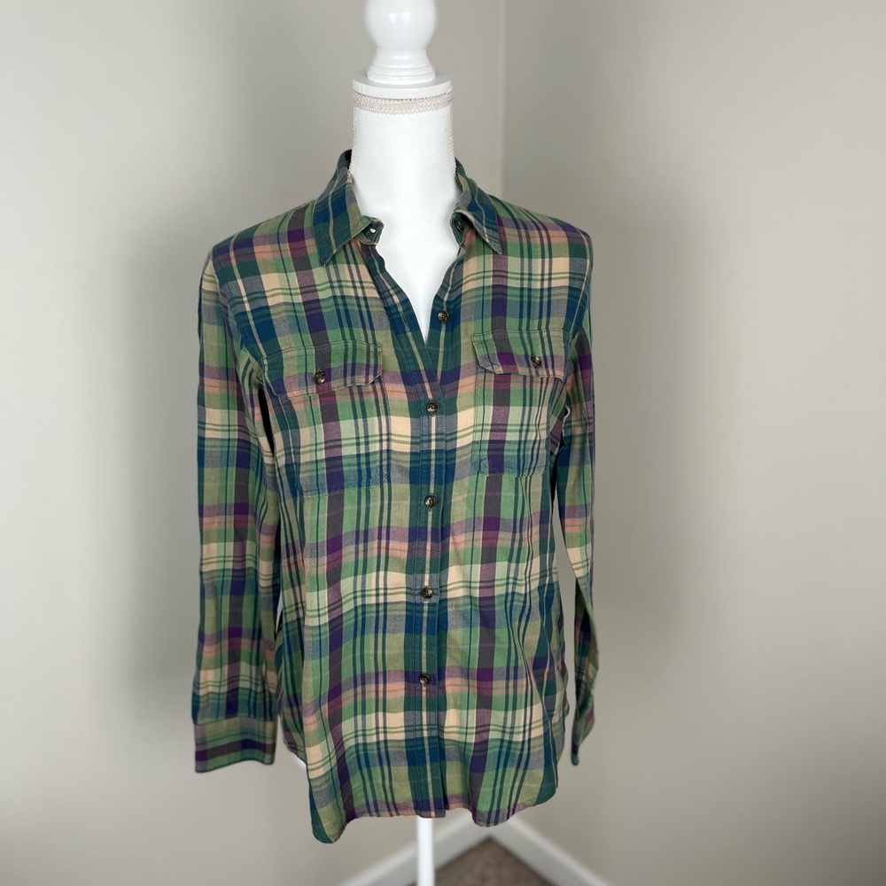 Chaps Multicolor Plaid Shirt